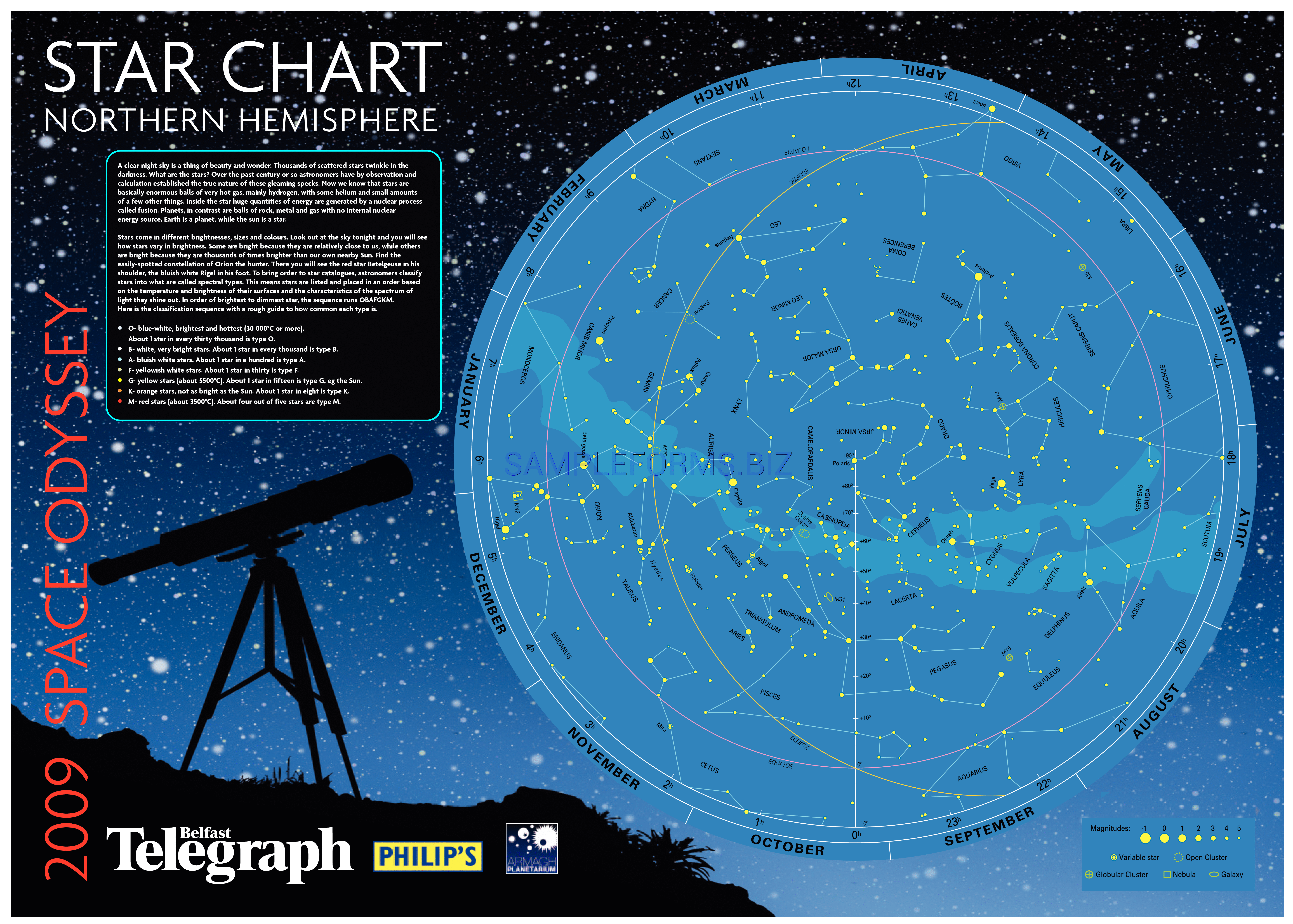Preview free downloadable Star Chart 1 in PDF (page 1)